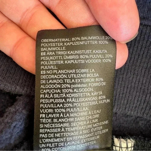 H&M Navy Hooded Long Sleeves Reversible Sequence Shuttle Ship Soft SZ 8-10 #2232 - Picture 9 of 10